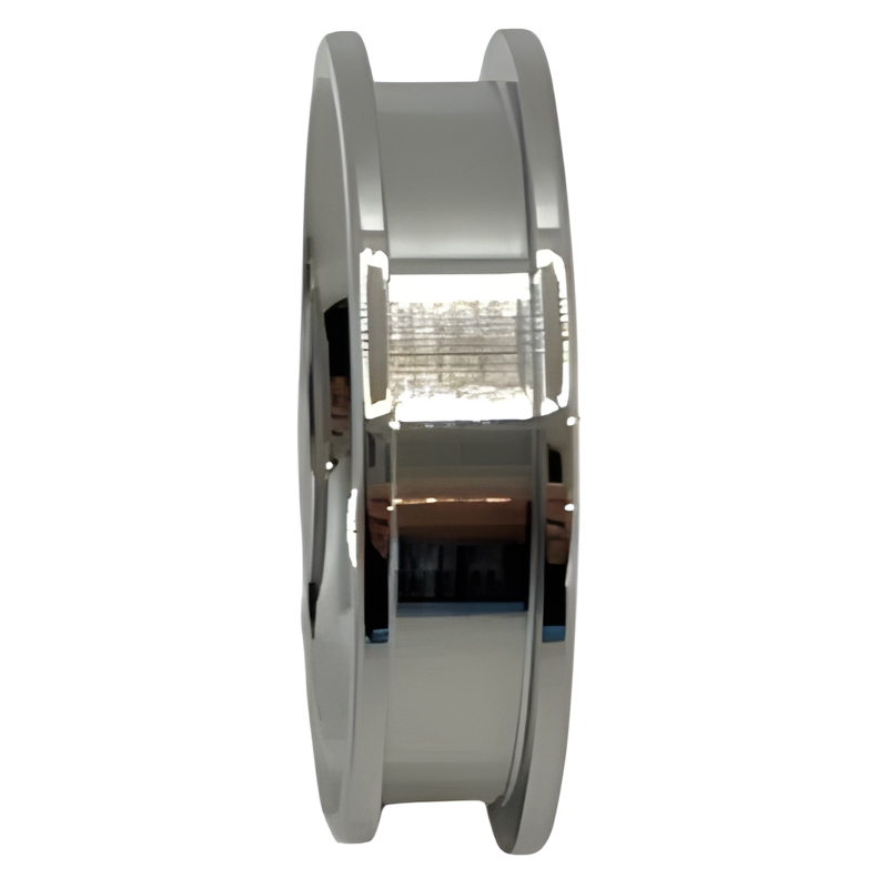 Size 9 Stainless Steel 4mm Reindeer Antler Inlay Ring