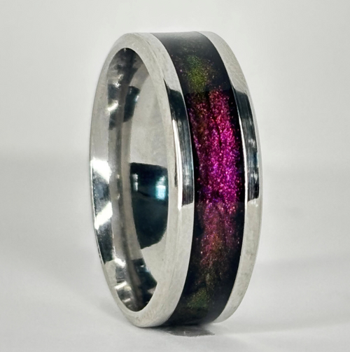 Custom Galaxy Inlay Ring