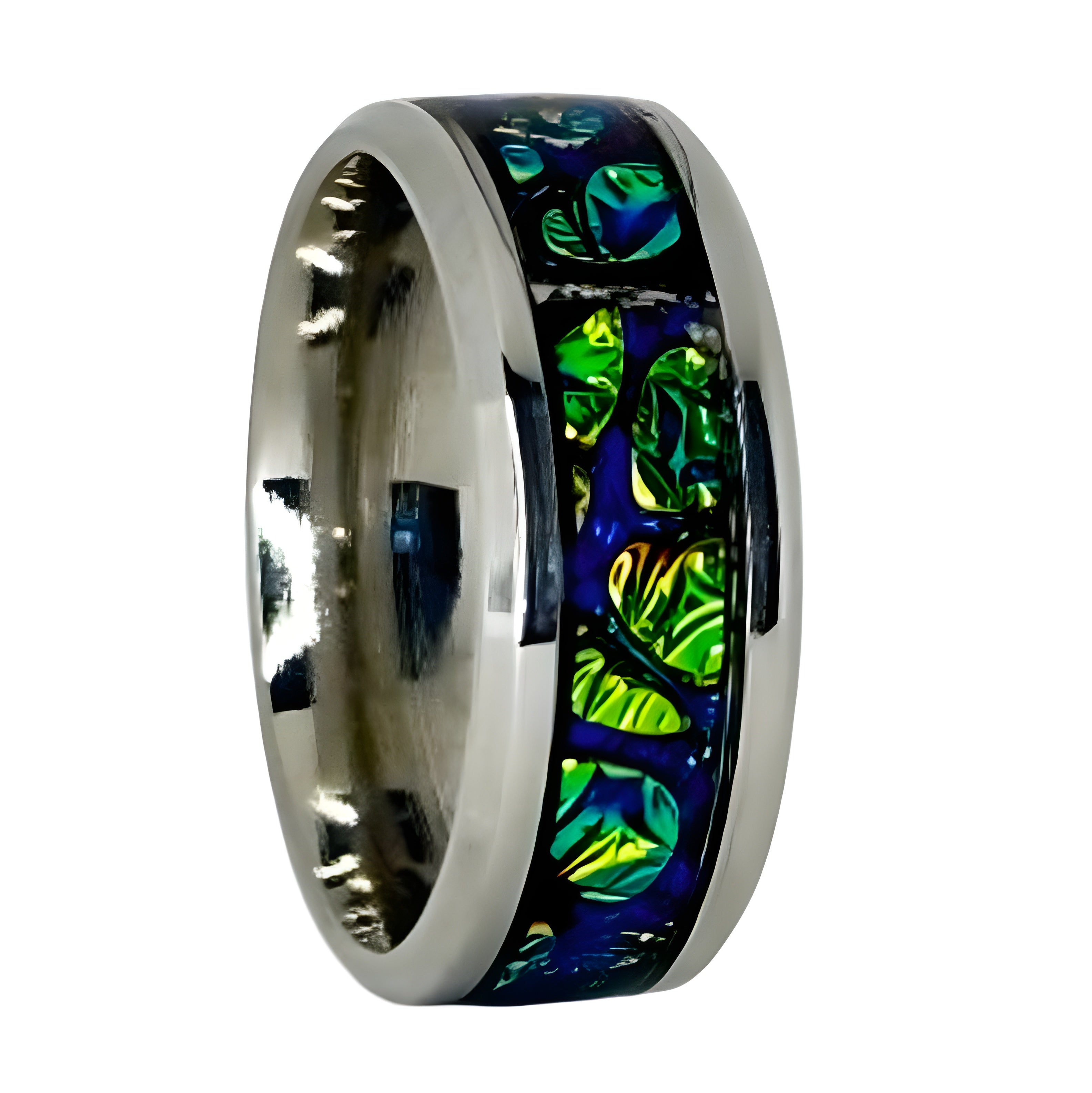 Custom Dichronic Inlay Ring